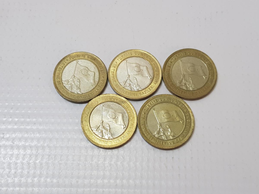 2016 15 TEMMUZ ŞEHİTLER VE GAZİLER HATIRA PARA LOTU