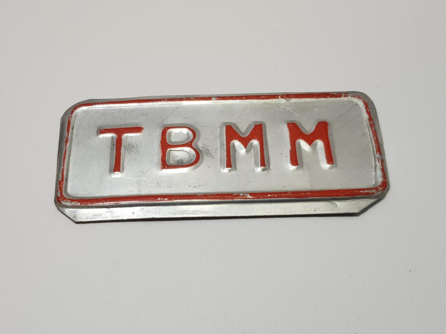 ANTİKA TÜRKİYE BÜYÜK MİLLET MECLİSİ PLAKASI