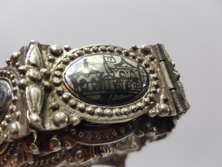 OSMANLI DÖNEMİ SAVATLI DÜŞÜK AYAR GÜMÜŞ GELİN KEMERİ