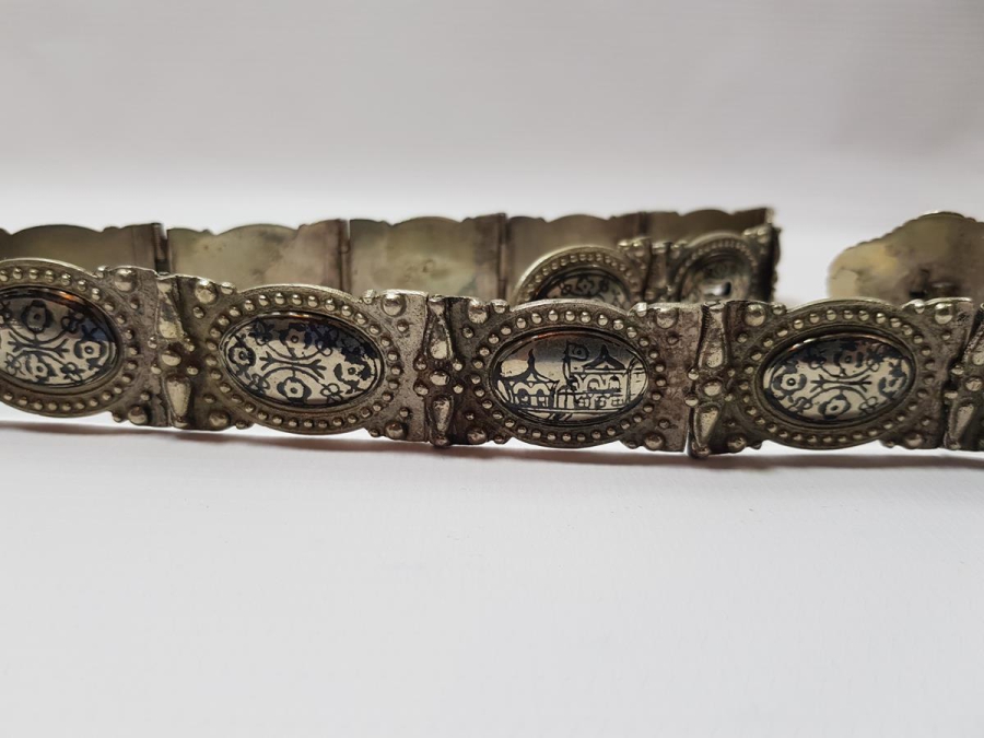 OSMANLI DÖNEMİ SAVATLI DÜŞÜK AYAR GÜMÜŞ GELİN KEMERİ