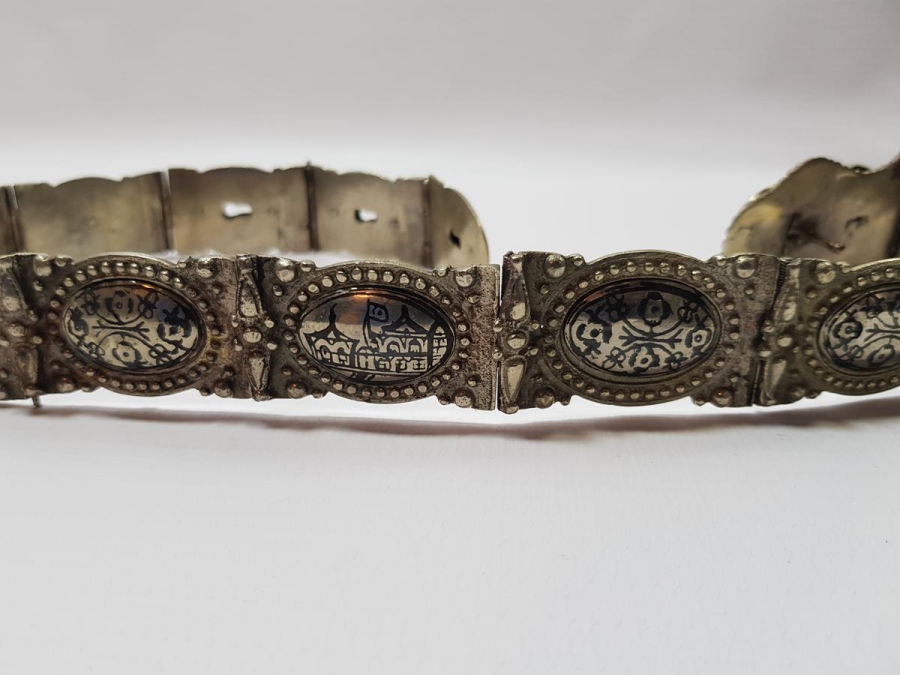 OSMANLI DÖNEMİ SAVATLI DÜŞÜK AYAR GÜMÜŞ GELİN KEMERİ