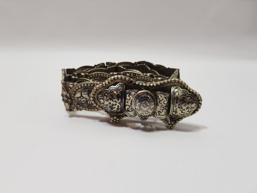 OSMANLI DÖNEMİ SAVATLI DÜŞÜK AYAR GÜMÜŞ GELİN KEMERİ