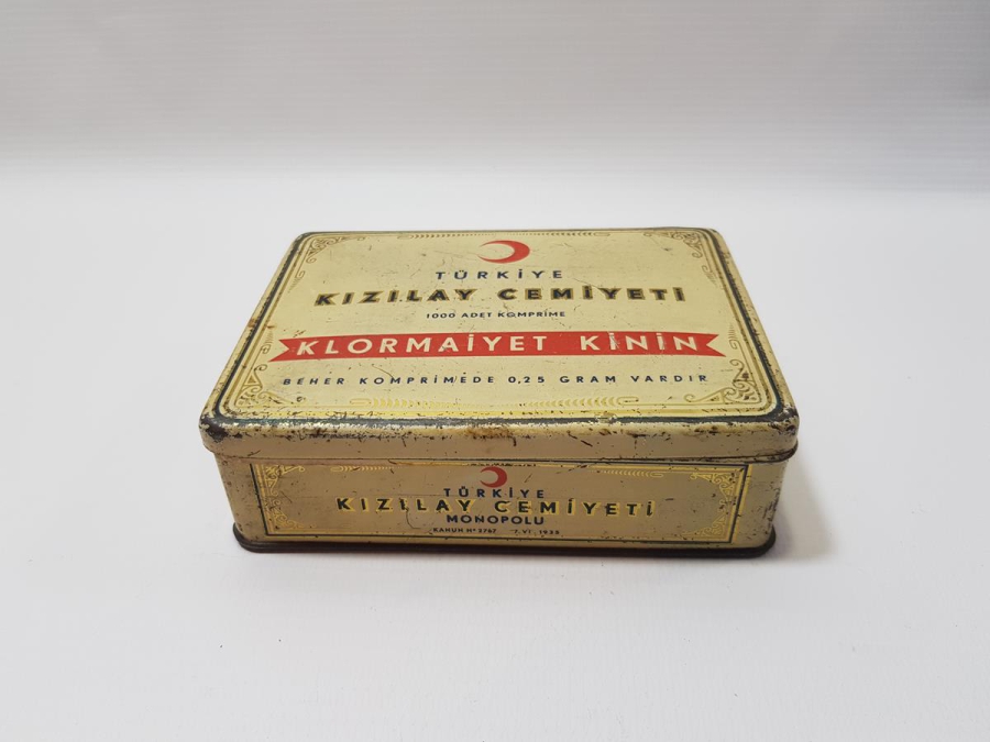 TÜRKİYE KIZILAY CEMİYETİ KLORMAİYET KİNİN KUTUSU