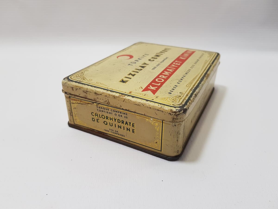 TÜRKİYE KIZILAY CEMİYETİ KLORMAİYET KİNİN KUTUSU