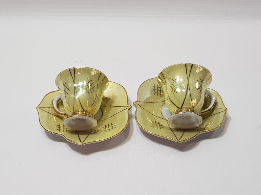 BİR ÇİFT ANTİKA KAHVE FİNCANI