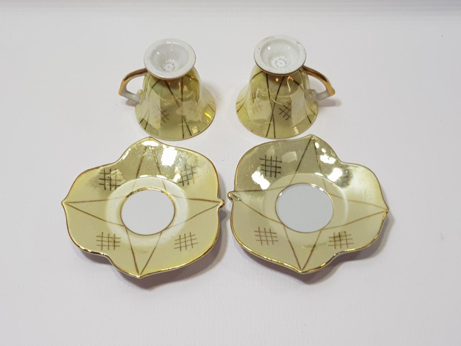 BİR ÇİFT ANTİKA KAHVE FİNCANI