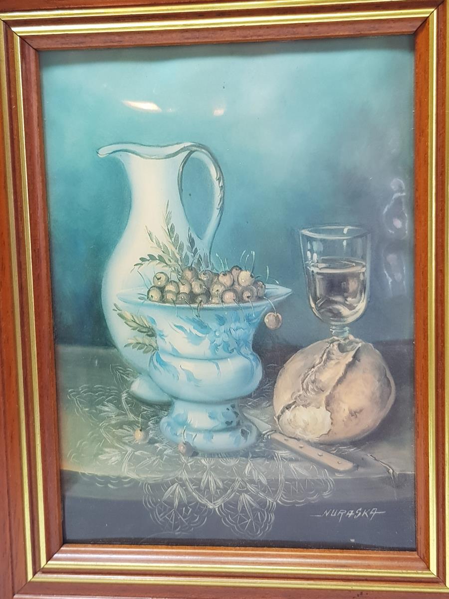 FRANSIZ SANATÇI İMZALI ANTİKA BAKIR ÜZERİ EL BOYAMA RESİM