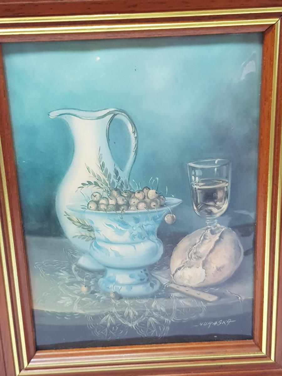 FRANSIZ SANATÇI İMZALI ANTİKA BAKIR ÜZERİ EL BOYAMA RESİM