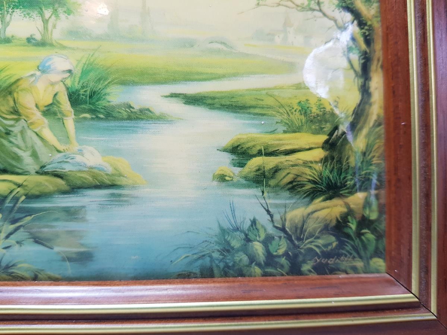 FRANSIZ SANATÇI İMZALI ANTİKA BAKIR ÜZERİ EL BOYAMA RESİM