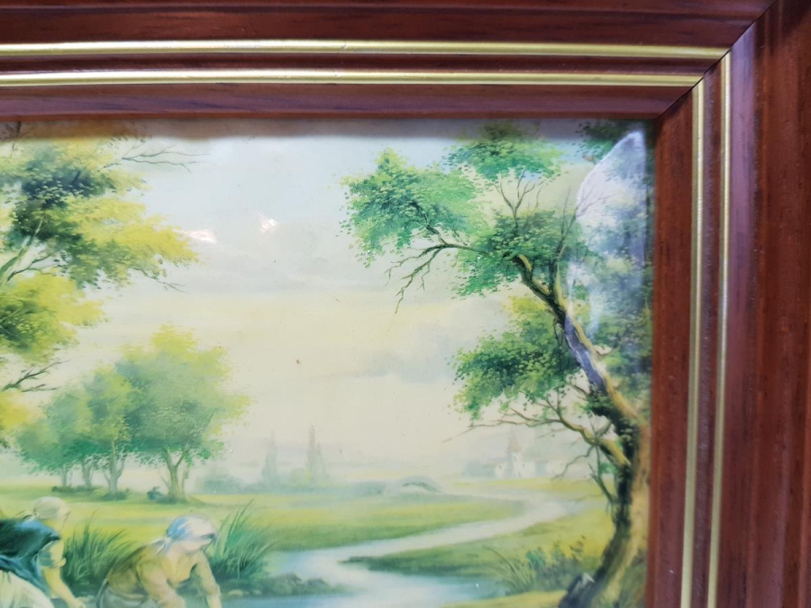 FRANSIZ SANATÇI İMZALI ANTİKA BAKIR ÜZERİ EL BOYAMA RESİM