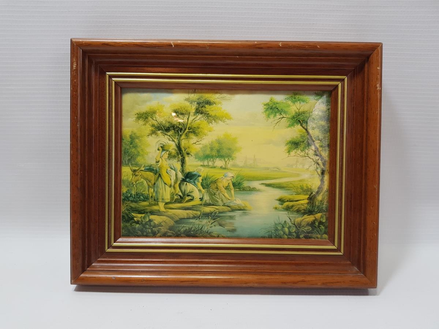 FRANSIZ SANATÇI İMZALI ANTİKA BAKIR ÜZERİ EL BOYAMA RESİM