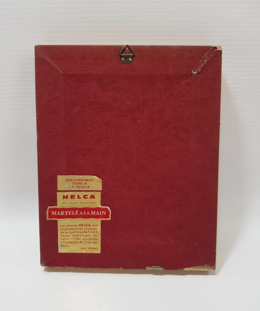 FRANSIZ SANATÇI İMZALI ANTİKA BAKIR ÜZERİ EL BOYAMA RESİM