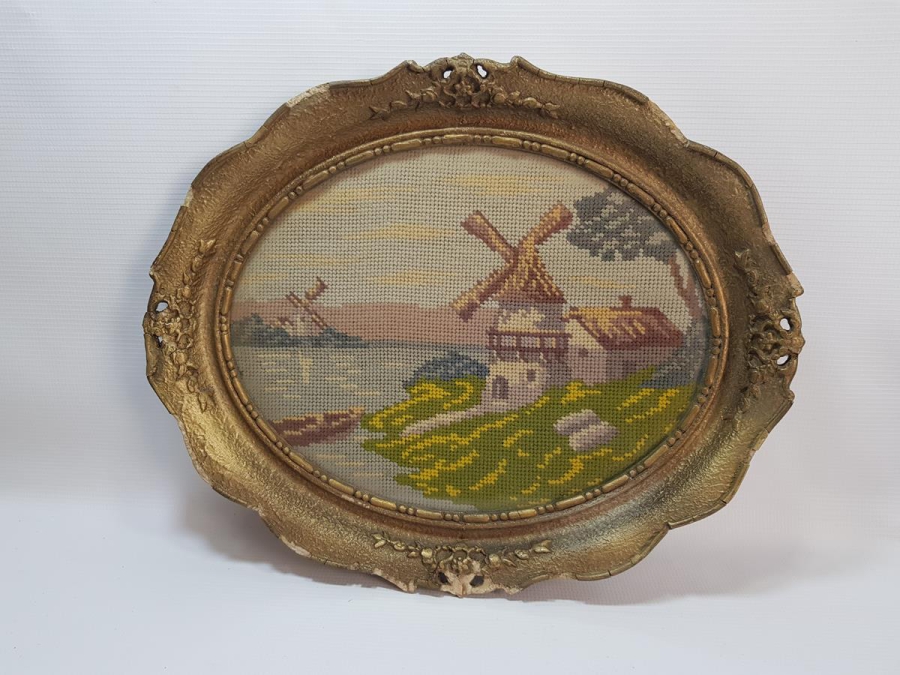 ANTİKA GOBLEN TEPSİ