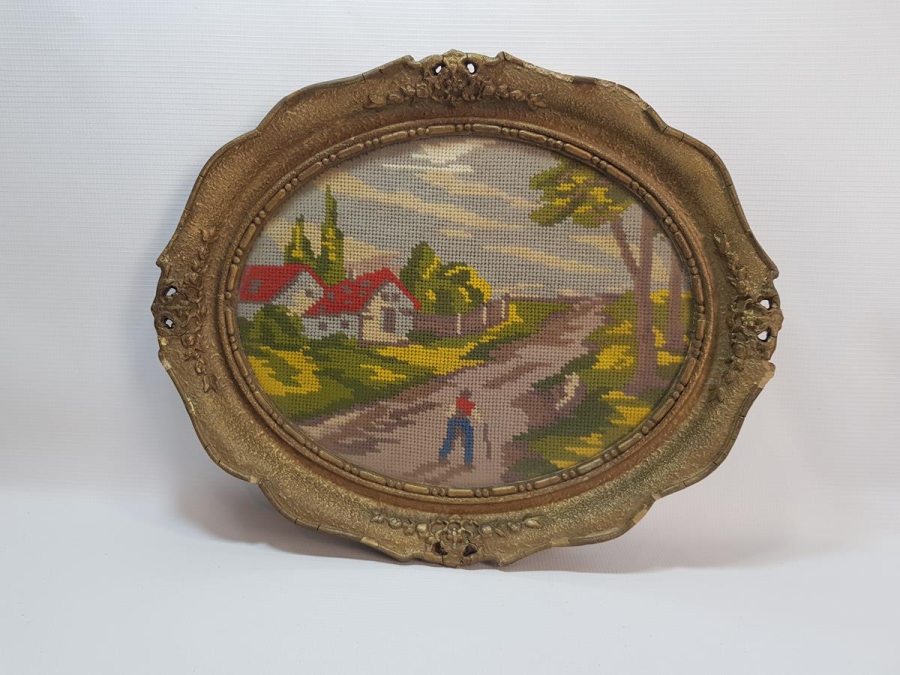 ANTİKA GOBLEN TEPSİ