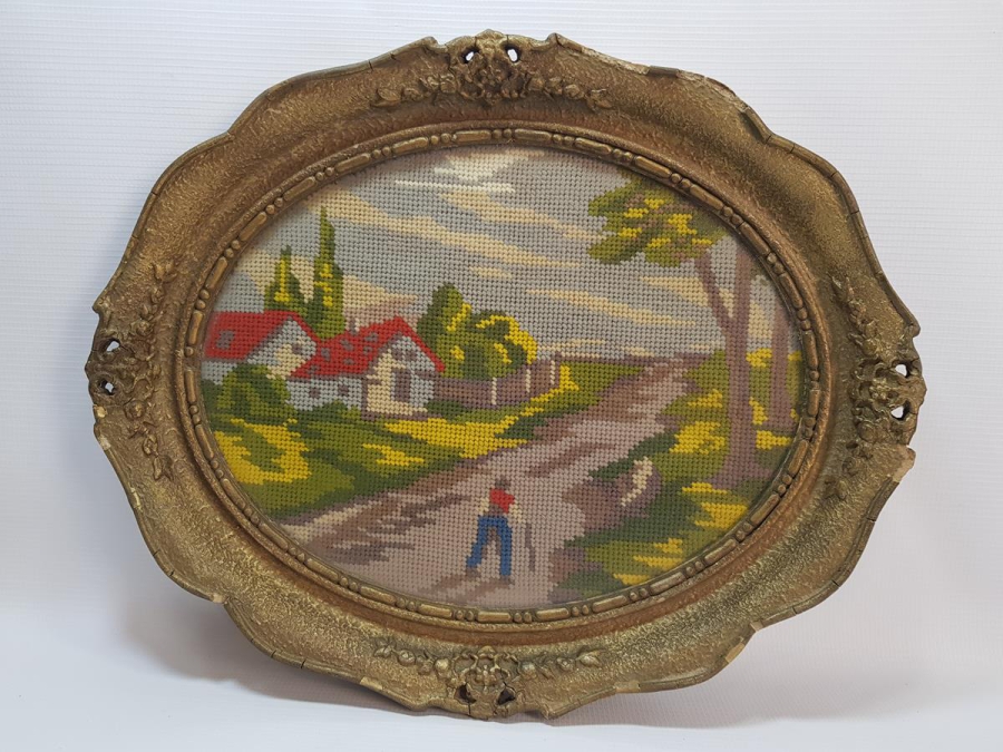 ANTİKA GOBLEN TEPSİ