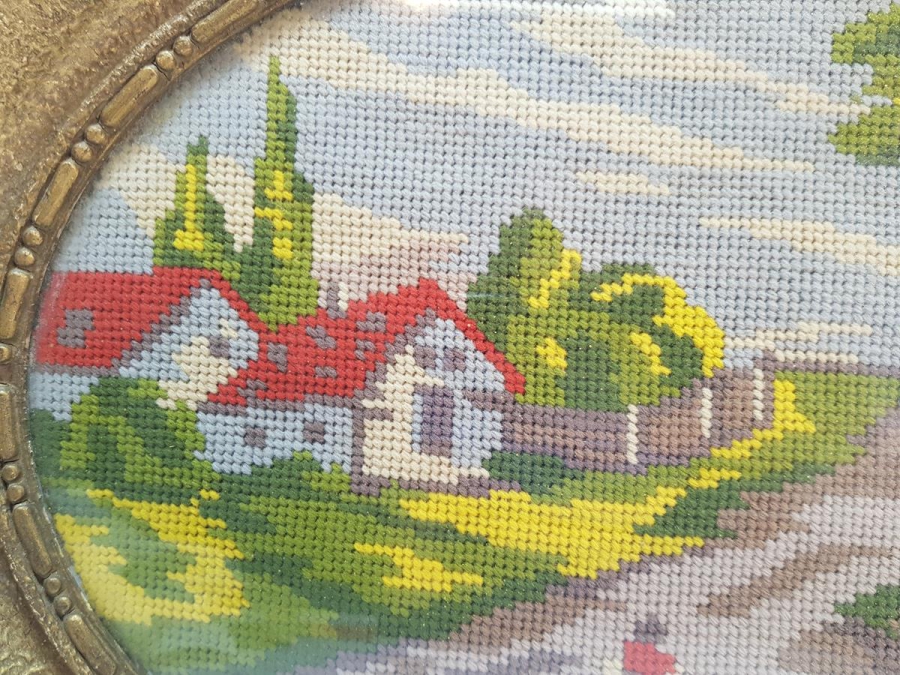 ANTİKA GOBLEN TEPSİ