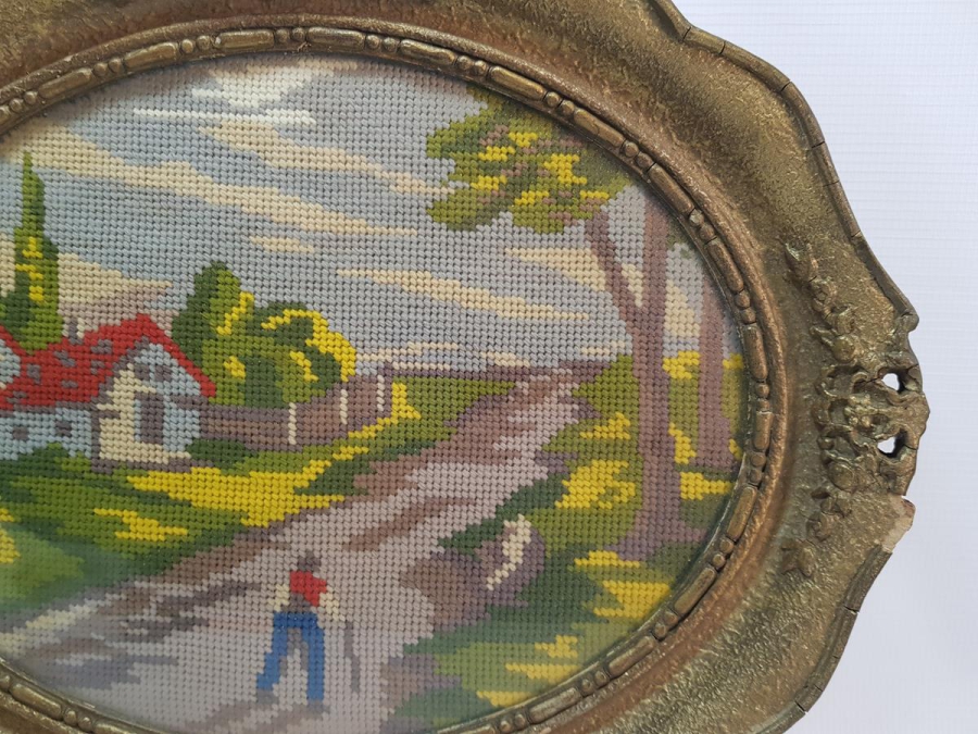 ANTİKA GOBLEN TEPSİ