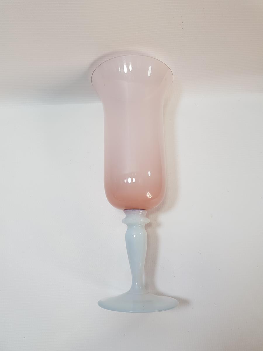 OSMANLI DÖNEMİ PEMBE OPAL VAZO