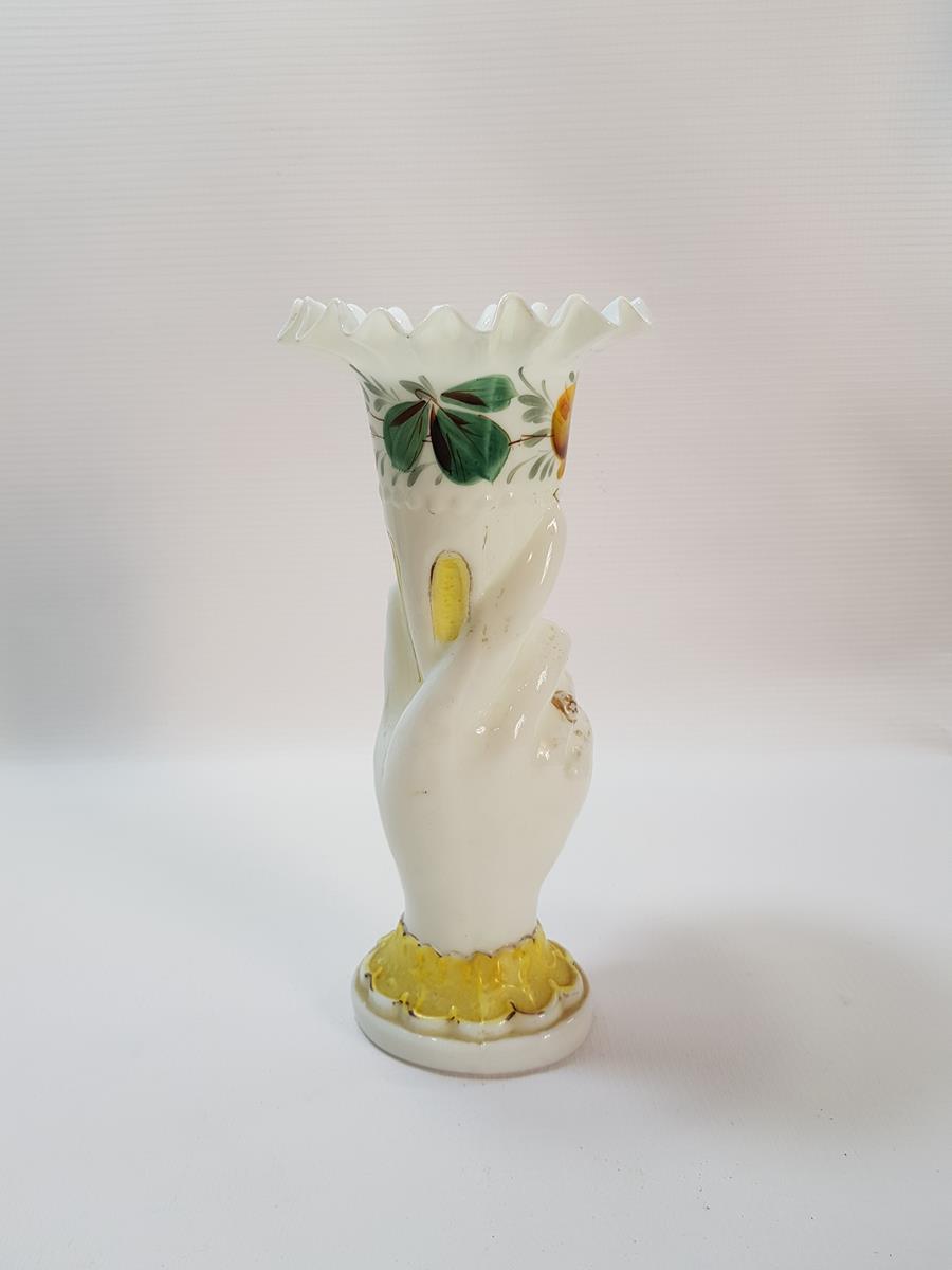 OSMANLI DÖNEMİ HANIMELİ FORMLU OPAL VAZO