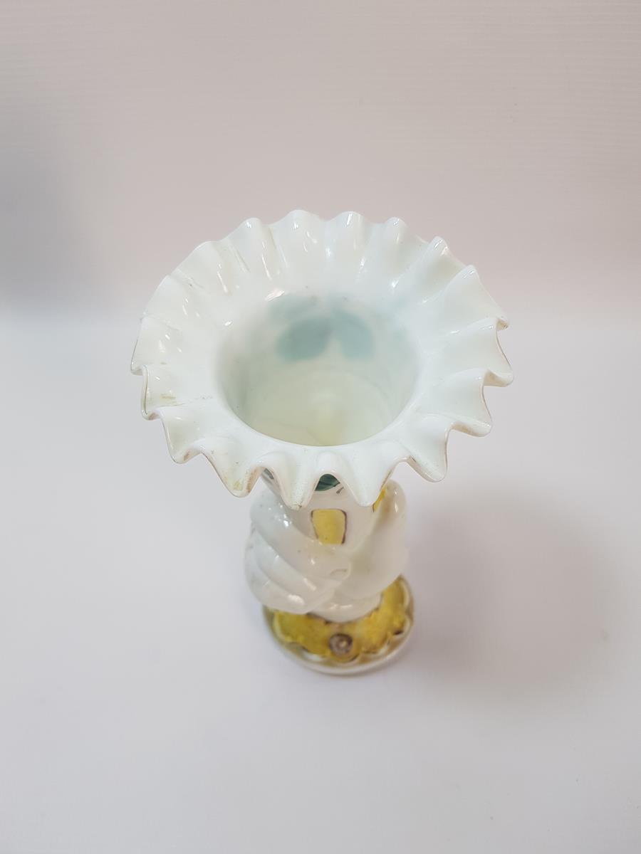 OSMANLI DÖNEMİ HANIMELİ FORMLU OPAL VAZO