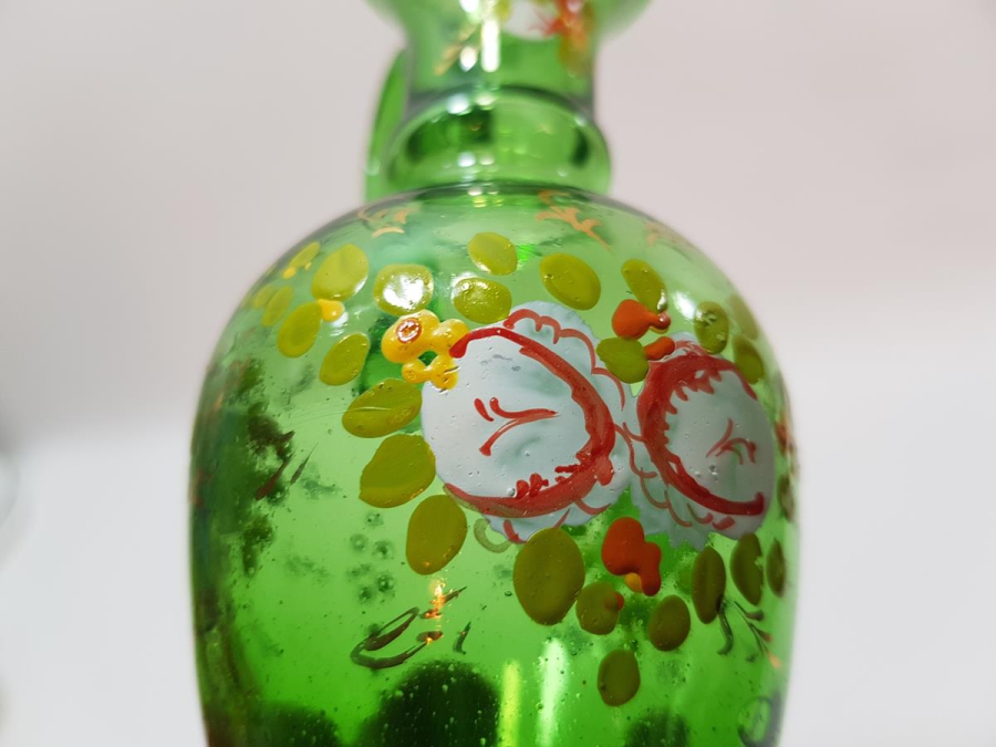 OSMANLI DÖNEMİ EL BOYAMA RAKI KARAFI