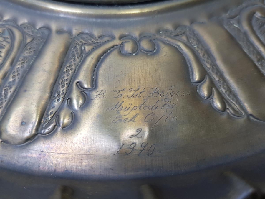 1970 İSTANBUL KÜREK YARIŞI İKİNCİLİĞİ MİNELİ BAKIR TEPSİ