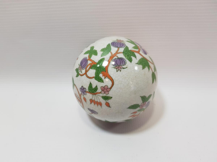 ANTİKA EL BOYAMA PORSELEN SÜS TOPU