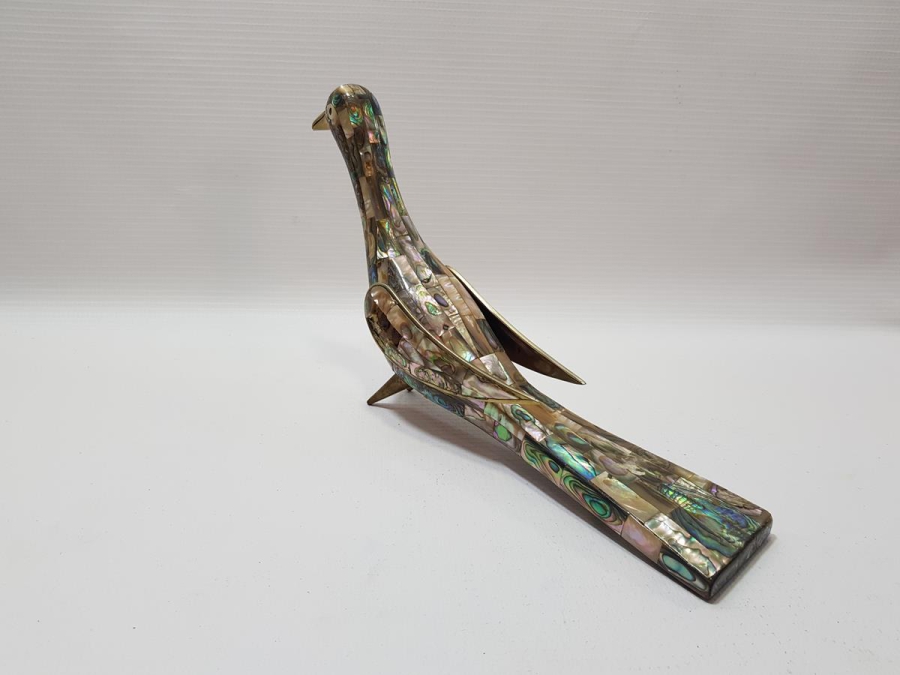 ANTİKA SEDEF KAPLAMA KUŞ BİBLOSU