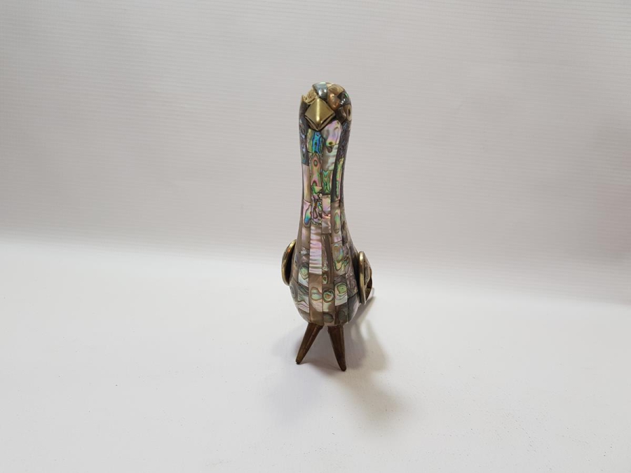 ANTİKA SEDEF KAPLAMA KUŞ BİBLOSU