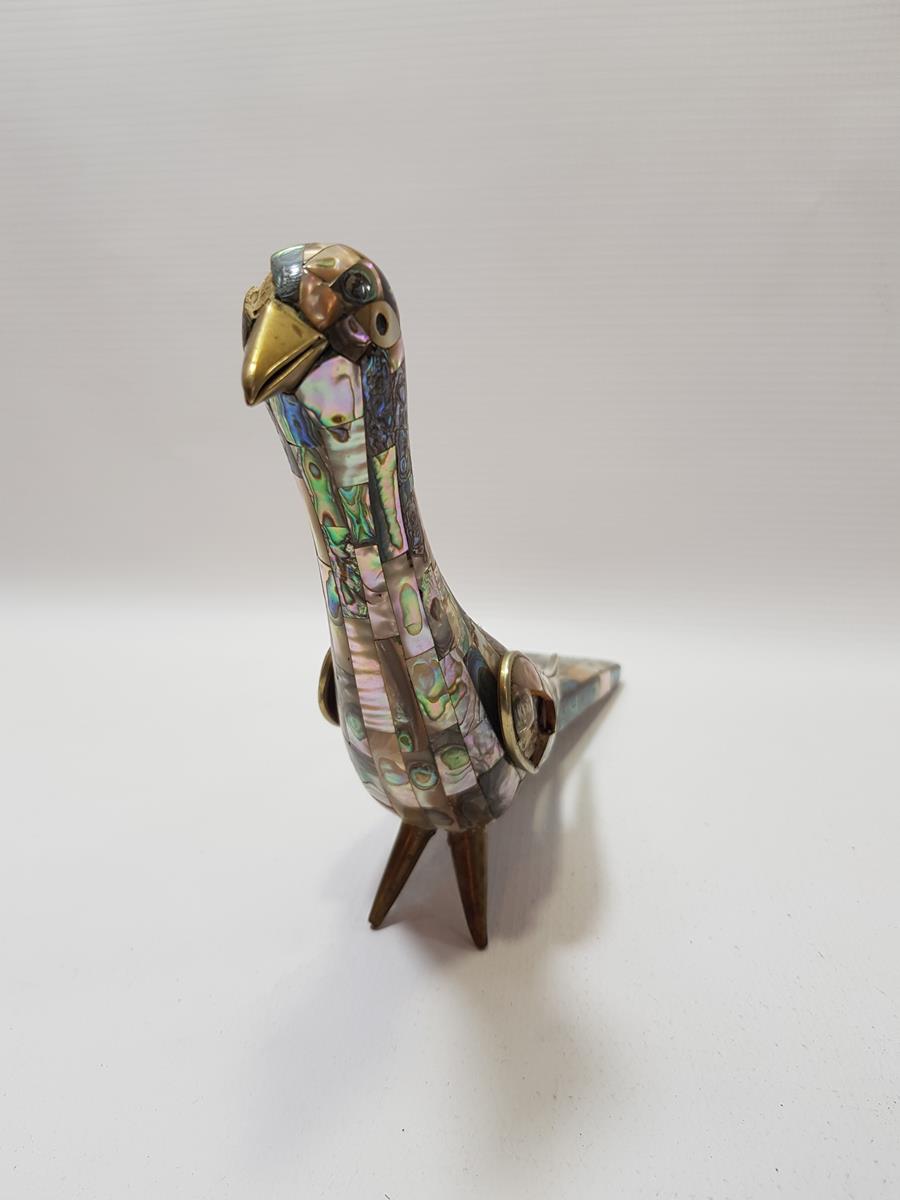 ANTİKA SEDEF KAPLAMA KUŞ BİBLOSU