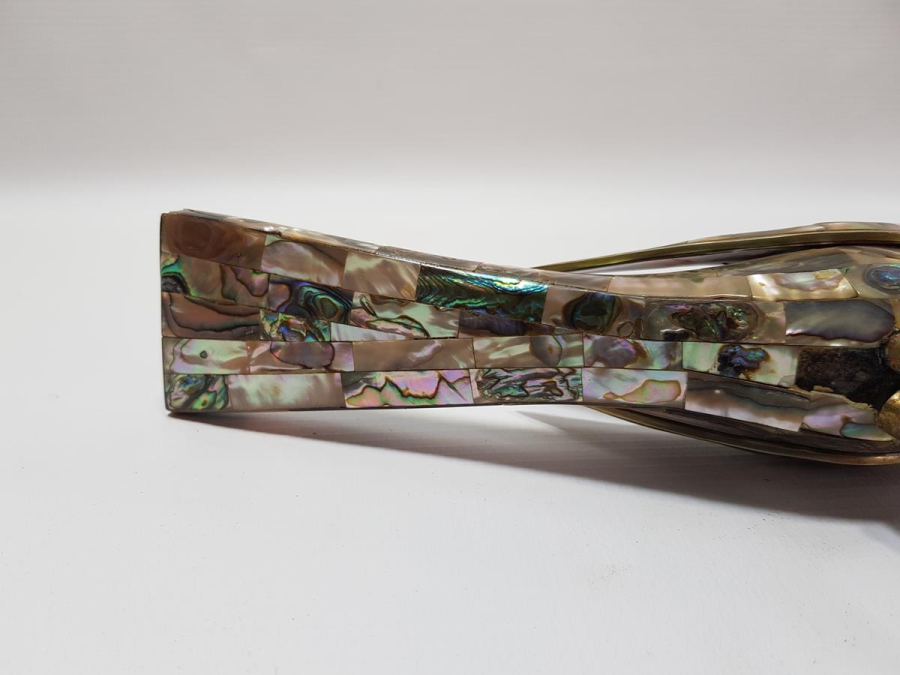 ANTİKA SEDEF KAPLAMA KUŞ BİBLOSU