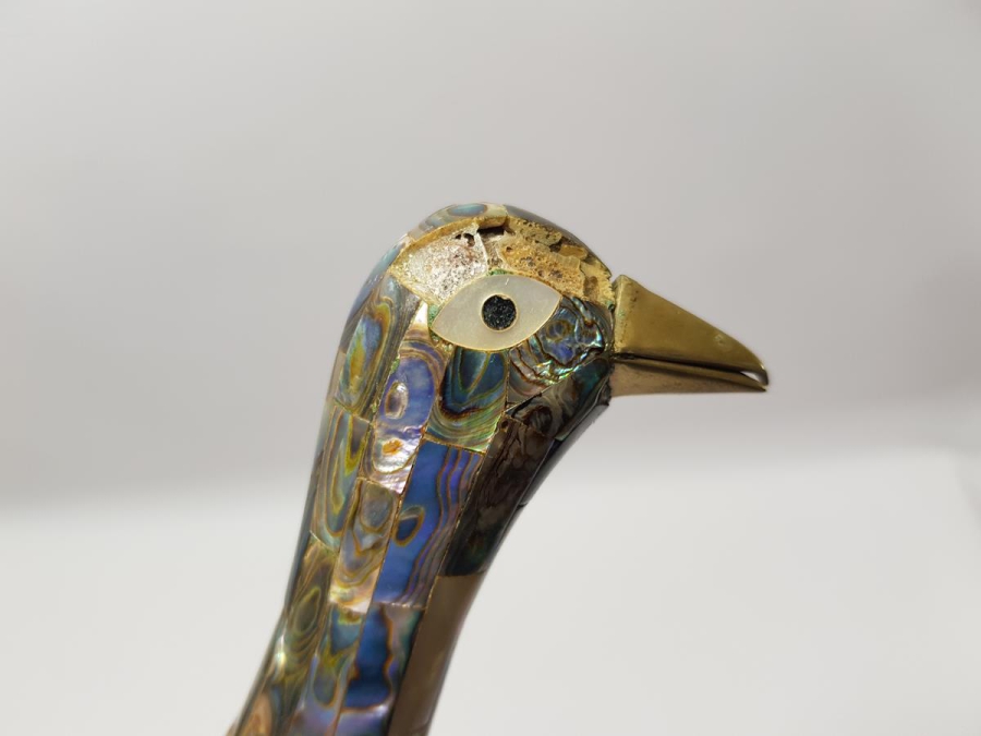 ANTİKA SEDEF KAPLAMA KUŞ BİBLOSU