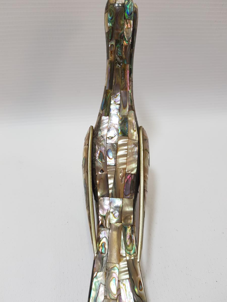 ANTİKA SEDEF KAPLAMA KUŞ BİBLOSU