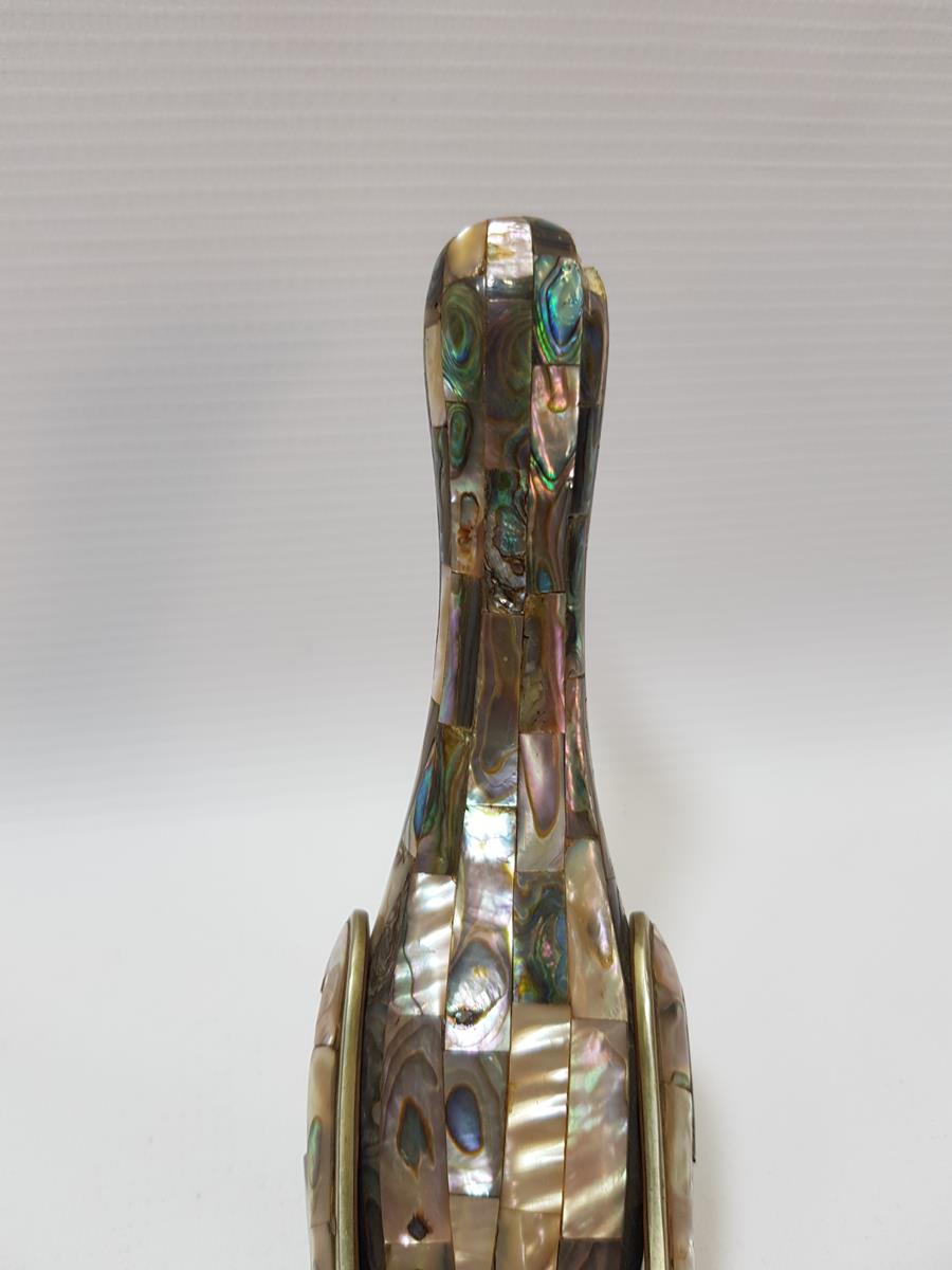 ANTİKA SEDEF KAPLAMA KUŞ BİBLOSU