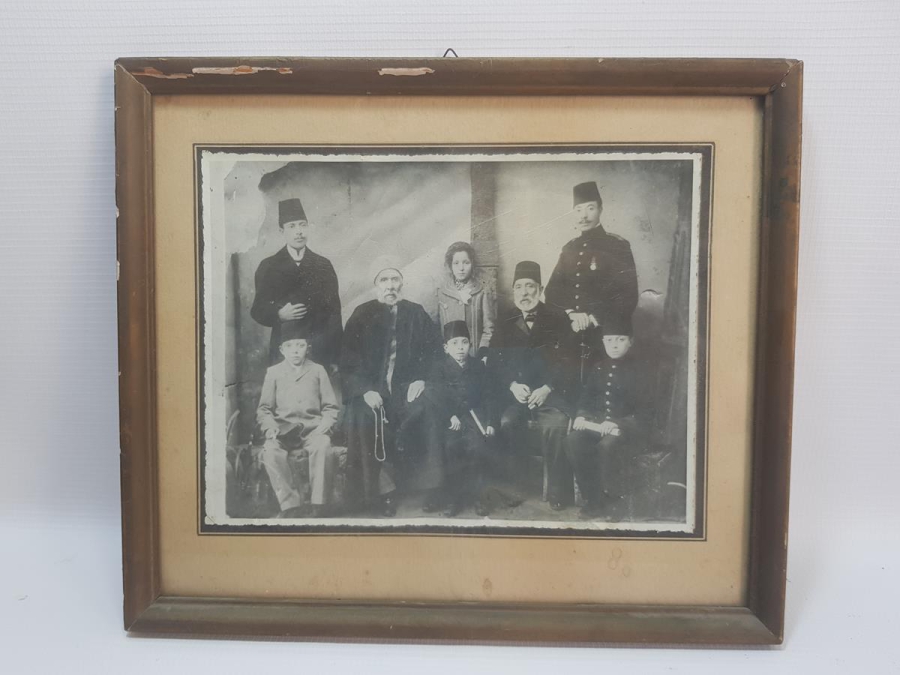 OSMANLI SUBAY VE AİLESİ FOTOĞRAFI