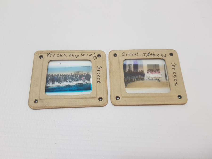 1. DÜNYA SAVAŞI DÖNEMİ YUNANİSTAN 2 ADET CAM FOTOĞRAF NEGATİFİ