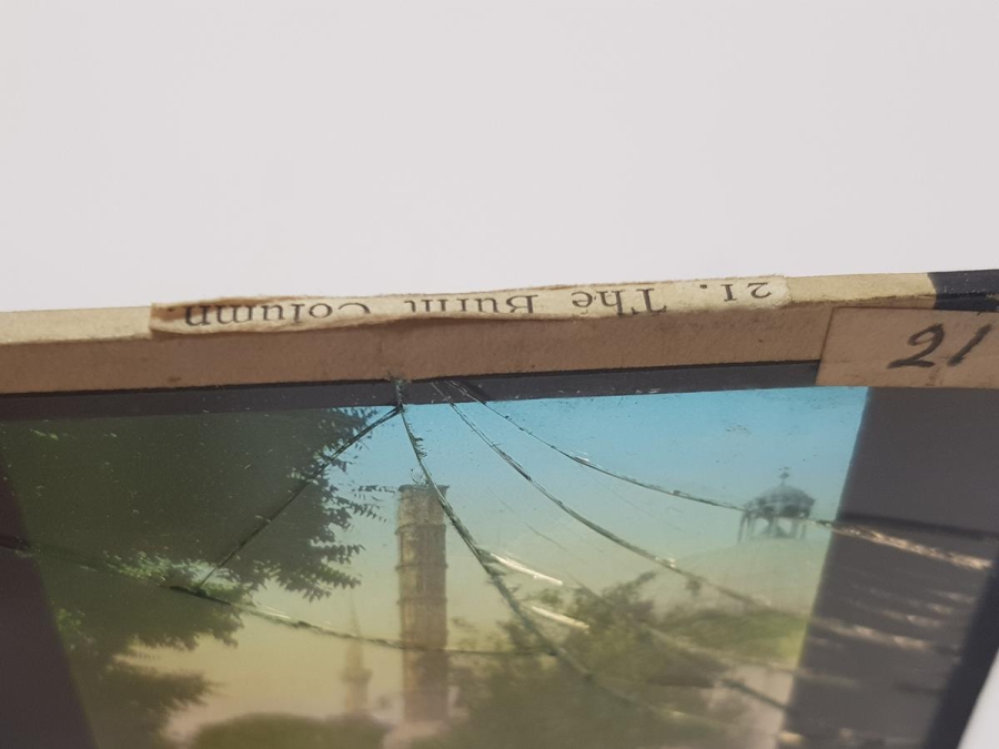 OSMANLI DÖNEMİ ÇEMBERLİ TAŞ KARTPOSTAL CAM NEGATİFİ