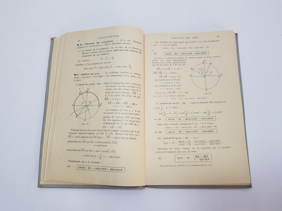 1952 FRANSIZCA TRİGONOMETRİ KİTABI