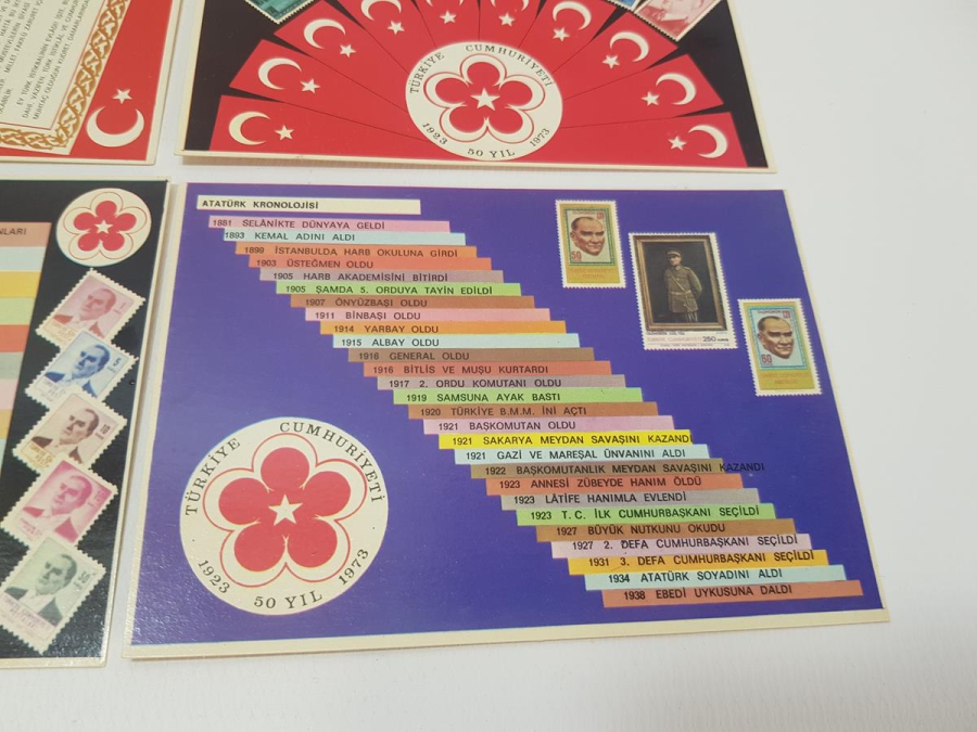 HERMAN BOYACIYAN CUMHURİYET'İN 50. YILI HATIRASI KARTPOSTAL SETİ