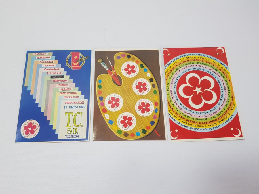 HERMAN BOYACIYAN CUMHURİYET'İN 50. YILI HATIRASI KARTPOSTAL SETİ