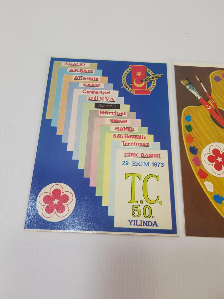 HERMAN BOYACIYAN CUMHURİYET'İN 50. YILI HATIRASI KARTPOSTAL SETİ