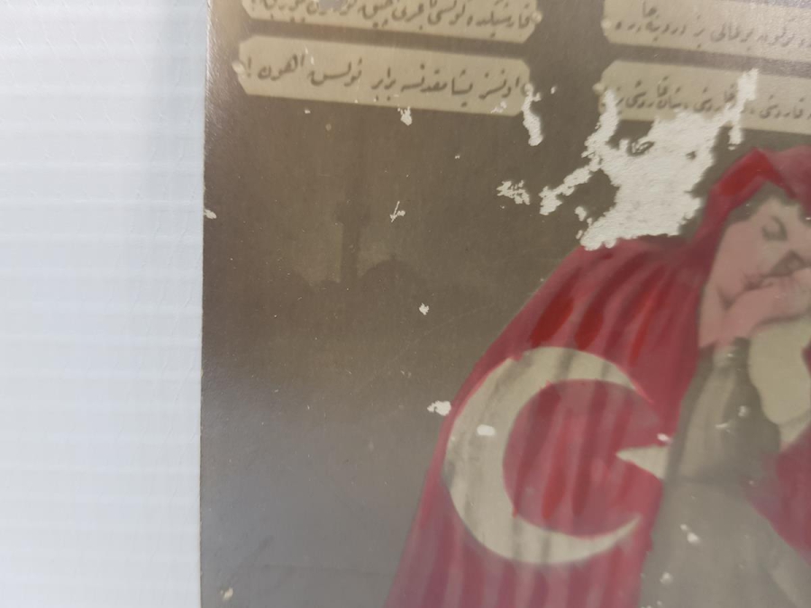İZMİR'İN İŞGALİ İLE İLGİLİ OSMANLICA PROPAGANDA KARTPOSTALI
