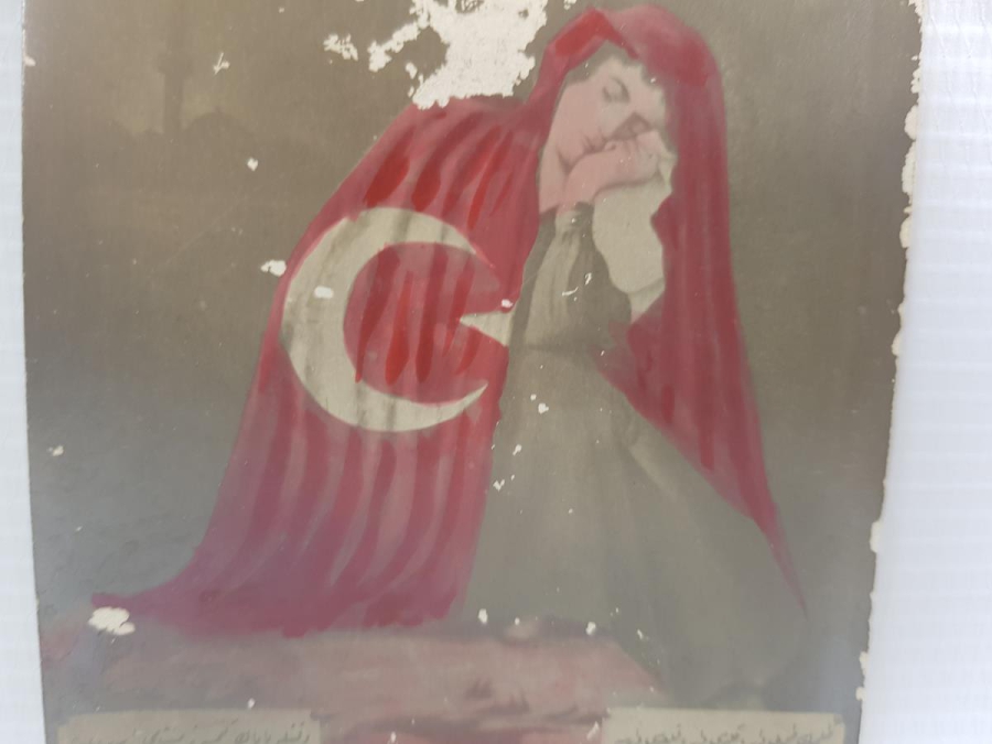 İZMİR'İN İŞGALİ İLE İLGİLİ OSMANLICA PROPAGANDA KARTPOSTALI