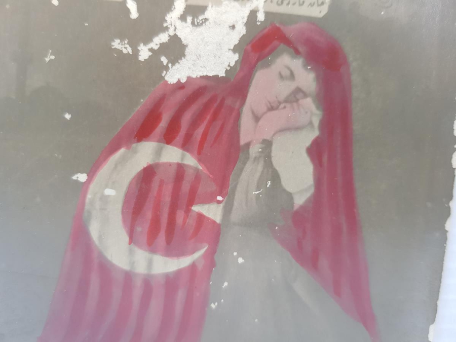 İZMİR'İN İŞGALİ İLE İLGİLİ OSMANLICA PROPAGANDA KARTPOSTALI