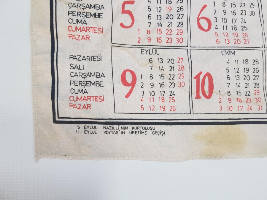 NAZİLLİ KÖYTAŞ 1982 BEZ TAKVİM