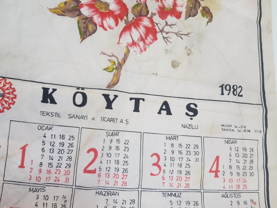 NAZİLLİ KÖYTAŞ 1982 BEZ TAKVİM