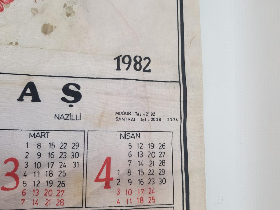 NAZİLLİ KÖYTAŞ 1982 BEZ TAKVİM