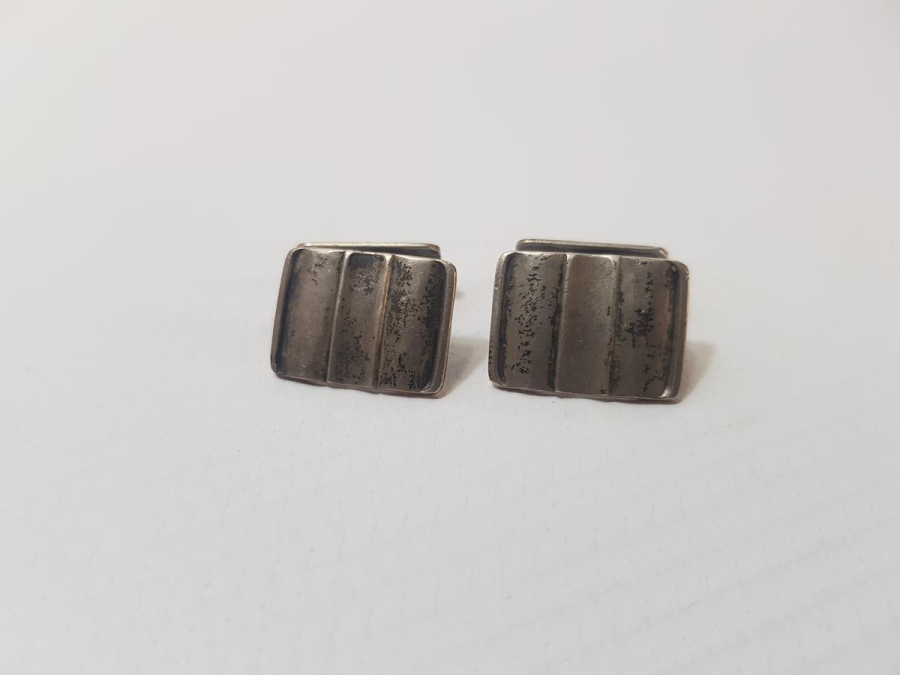 ANTİKA GÜMÜŞ KOL DÜĞMESİ