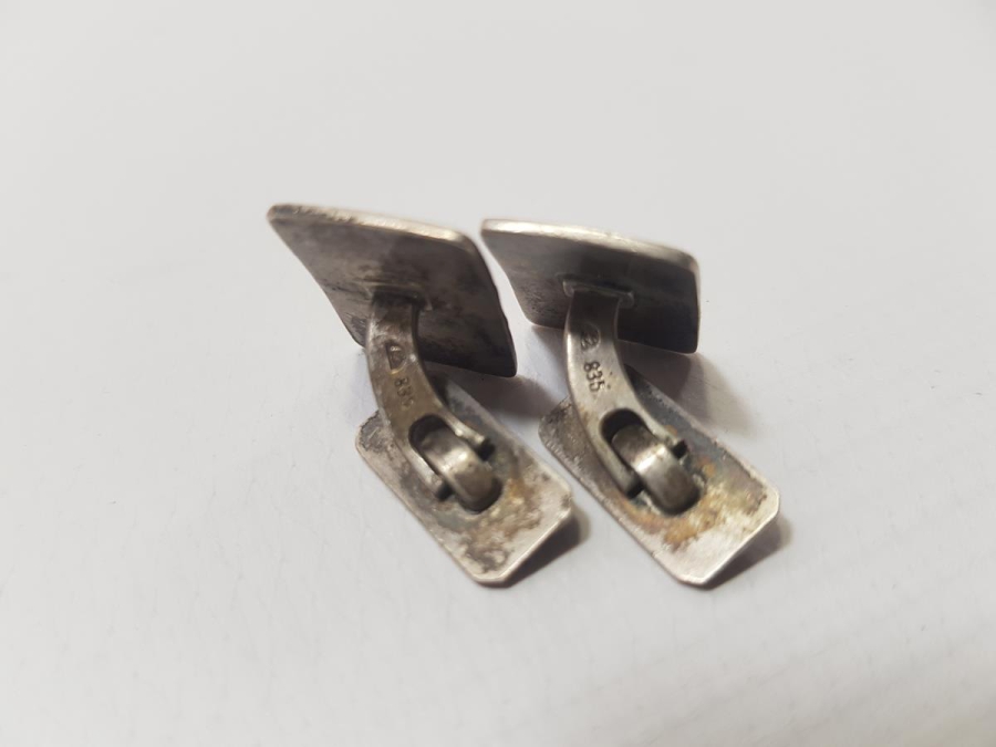 ANTİKA GÜMÜŞ KOL DÜĞMESİ