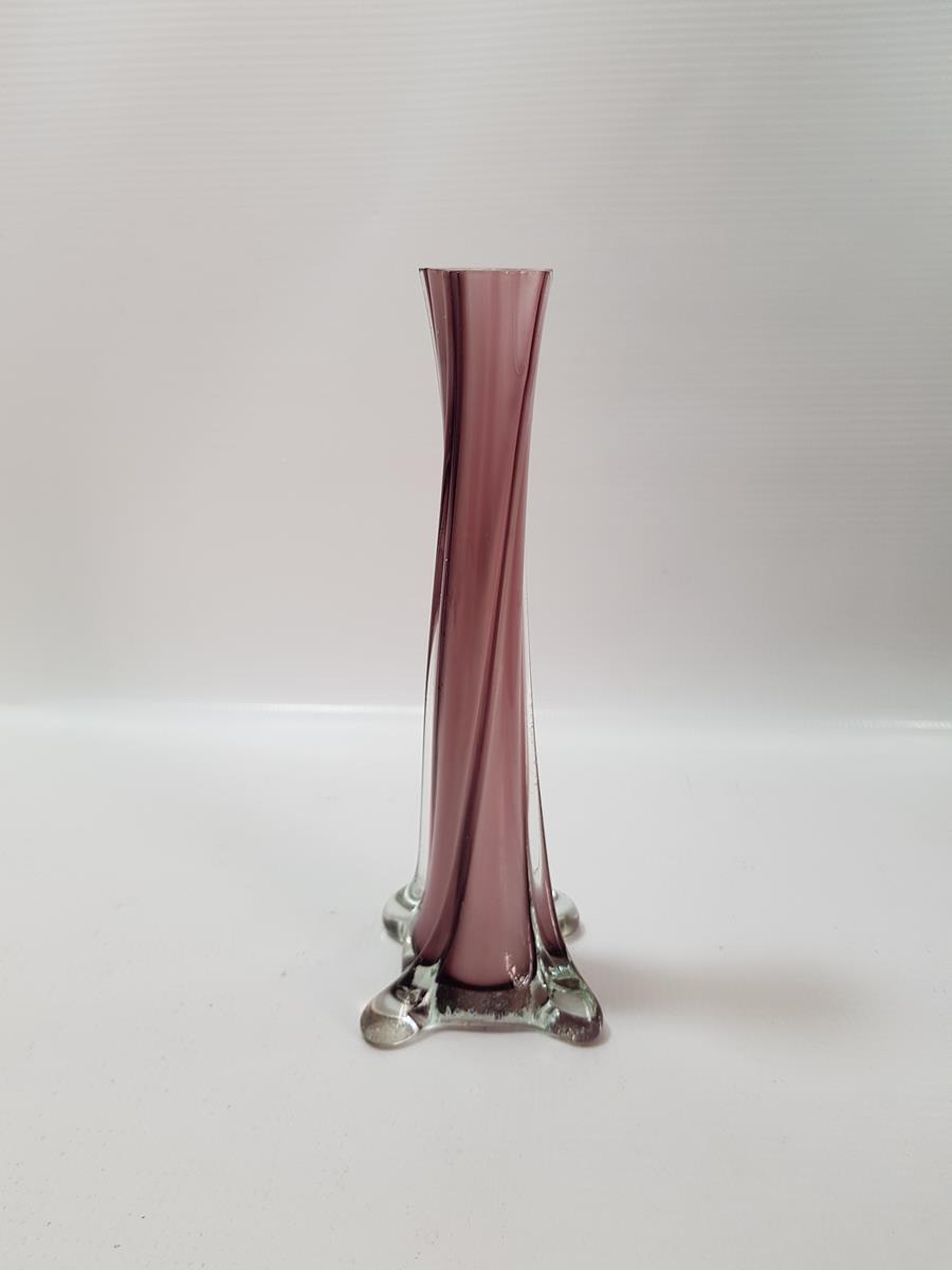 MOR RENKLİ MURANO KARANFİLLİK